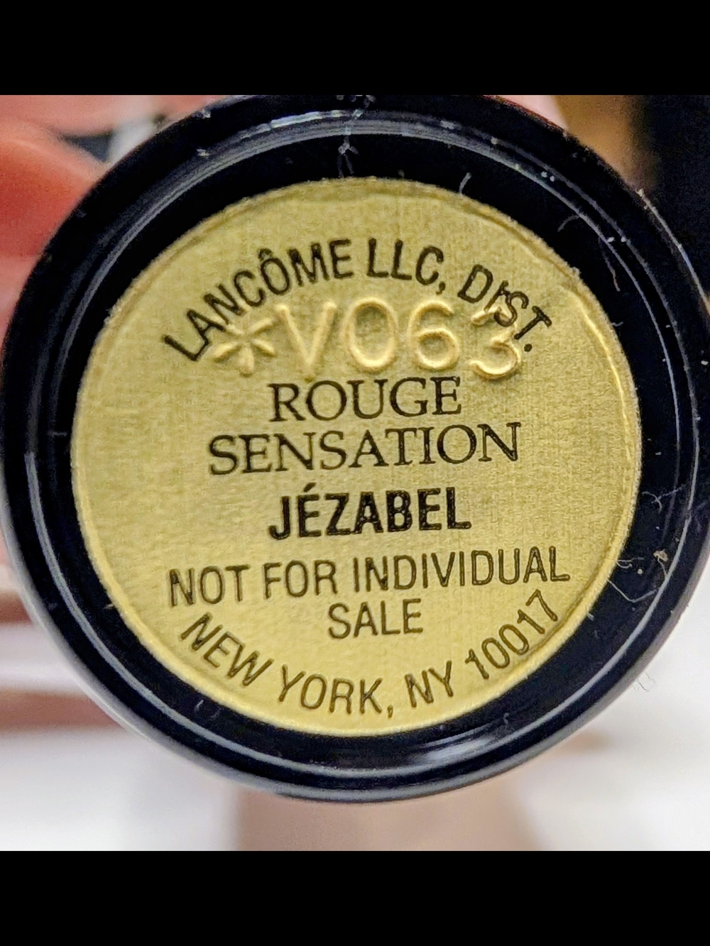 Lancôme Rouge Sensation Lipstick - Jézabel NEW (Gold Label)
